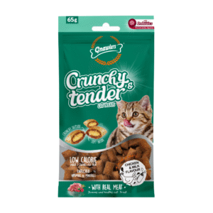 Gnawlers Crunchy Tender Chicken & Milk Cat Treats - 2x65g