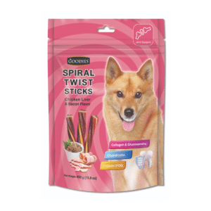 Goodies Chicken Liver & Bacon Spiral Twist Stick Dog Treats - 2x450g