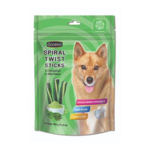 Goodies Chlorophyll & Mint Spiral Twist Stick Dog Treats - 2x450g