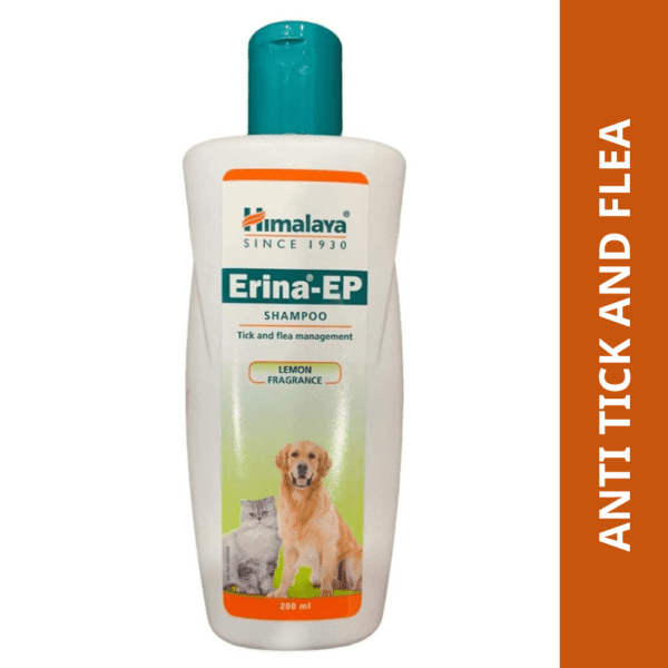 Himalaya Erina EP Tick and Flea Shampoo for Dogs and Cats - 450mL