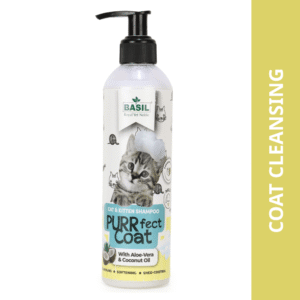 Basil Purrfect Coat Cat Shampoo - 300mL