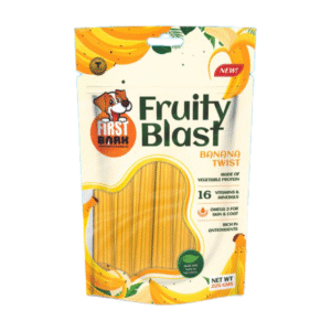 First Bark Fruity Banana Twist Blast Dog Treats - 225g
