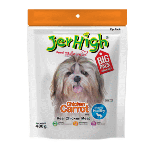 JerHigh Chicken Carrot Stick Dog Treats (400g) - 2x400g