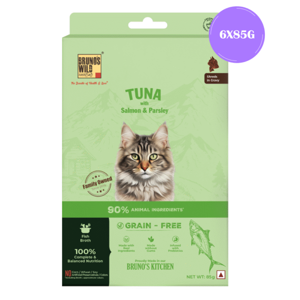 Bruno's Wild Essentials Tuna with Salmon & Parsely Cat Wet Food - 6x85g