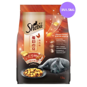 Sheba Chicken Flavour Irresistible All Life Stage Cat Dry Food - 1.5kg
