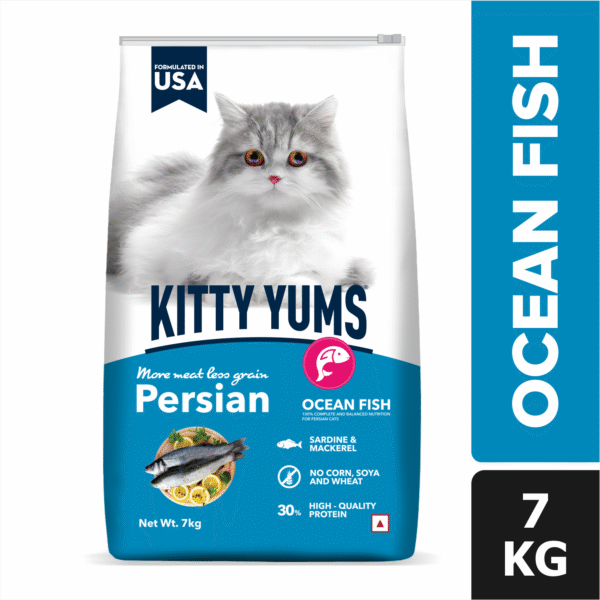 Kitty Yums Ocean Fish Persian Cat Dry Food - 7kg