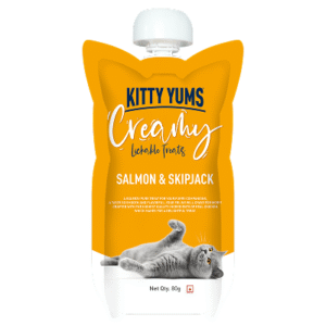 Kitty Yums Lickable Salmon & Skipjack Creamy Cat Treat(80g) - 80g