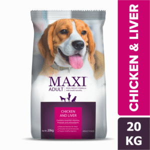 Maxi Adult Chicken and Liver Dog Dry Food - 20kg