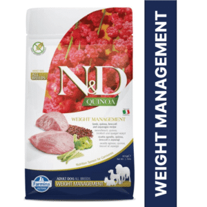 Farmina N&D Quinoa Weight Management Grain Free Medium & Maxi Adult Dog Dry Food - 14kg (2x7kg)