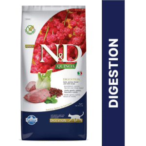 Farmina N&D Quinoa Lamb Mint & Fennel Grain Free Digestion Adult Dry Cat Food - 1.5kg