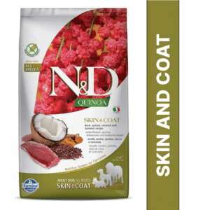Farmina N&D Quinoa Duck Coconut & Turmeric Skin & Coat Grain Free Medium and Maxi Dog Dry Food - 2x7kg