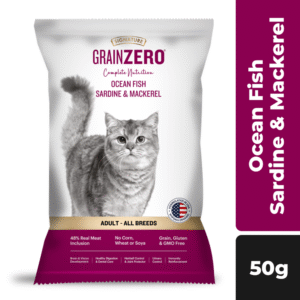 Signature Grain Zero Ocean Fish, Sardine and Mackerel Adult Cat Dry Food (50g) - 50g