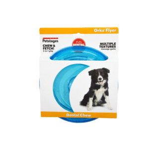 Petstages Orka Flyer Toy for Dogs (Blue) - 21cm