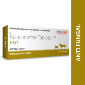 Savavet K Pet (Ketoconazole) 200mg Tablet for Dogs & Cats - 1 strip (10 tablets)