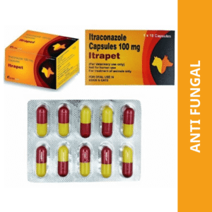 Corise Itrapet (Itraconazole) Capsules for Dogs and Cats - 1 strip (10 tablets)