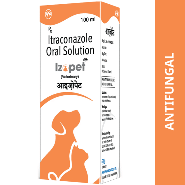 Intas Izopet Itraconazole Syurp for Dogs and Cats (100ml) - 100ml