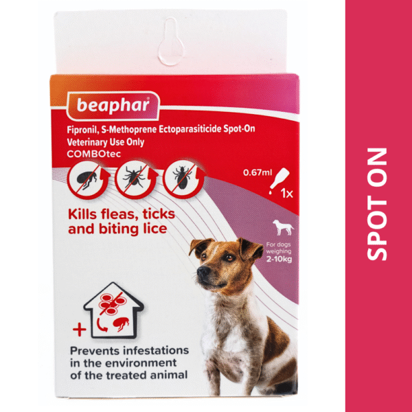 Beaphar Flea & Tick Spot On Combotec for Dogs - 2 -10kg