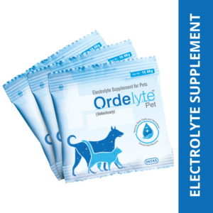 Intas Ordelyte Powder Electrolyte Suppement for Dogs and Cats - 20 Sachets