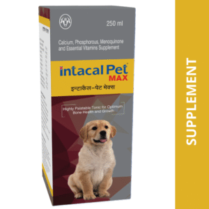 Intas Intacal Pet Max for Calcium & Multivitamin Supplement Dogs and Cats (250ml) - 250ml