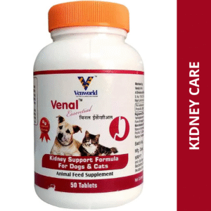 Venkys Venal Essentials Tablet for Dogs and Cats (pack of 50 tablets) - 1 Bottle (50 tablets)