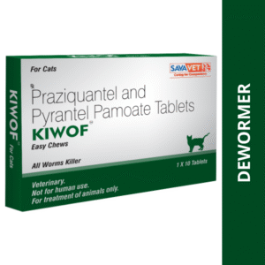 Savavet Kiwof Cat Deworming Tablet (1 Strip | 10 tablets) - 1 Strip (10 tablets)