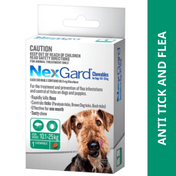 Boehringer Ingelheim Nexgard (Afoxolaner) Dog Tick and Flea Control Tablet (pack of 3 tablets) - 4  - 10 kg