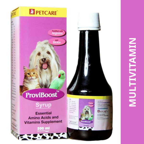Petcare Proviboost Syrup Essential Amino Acids and Vitamin Supplements for Dogs and Cats - 200mL