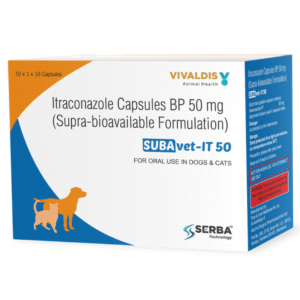 Vivaldis SUBAvet IT 50 (Itraconazole) for Dogs & Cats (pack of 10 tablets) - 1 Strip (10 tablets)