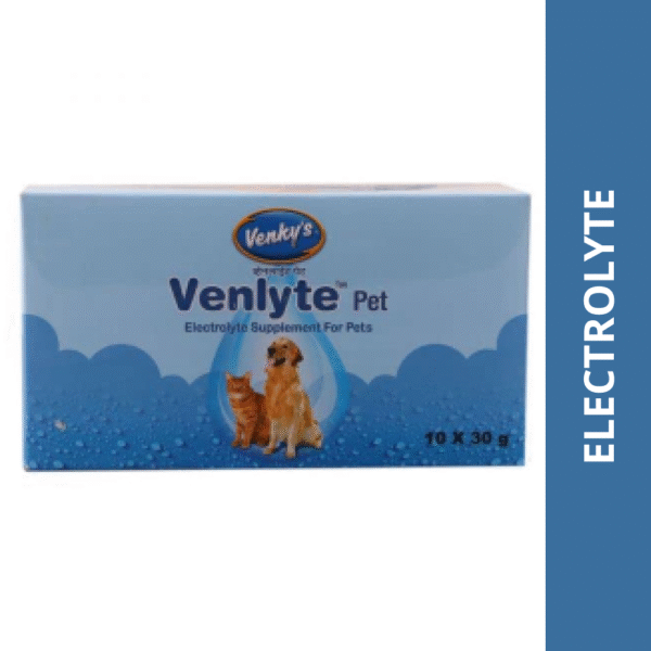 Venkys Venlyte Pet Electrolyte Supplement for Dogs and Cats (30g) - 30g