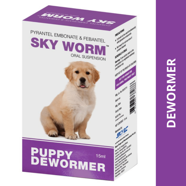 Skyec SkyWorm Puppy Deworming Suspension 15ml - 15mL