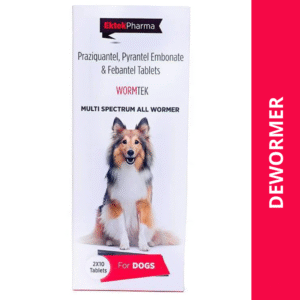 Ek Tek Wormtek Deworming Tablets for Dogs - 1 Strip (10 tablets)