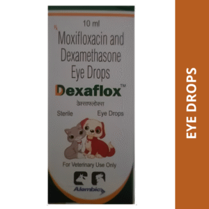 Alembic Dexaflox (Moxifloxacin & Dexamethasone) Eye Drops for Dogs and Cats - 10ml