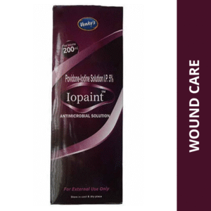 Venkys Iopaint (Povidone iodine) Wound Care Spray for Dogs and Cats - 200mL