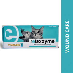 Vivaldis Relaxzyme Wound Healing Tablet for Cats and Small Dogs (pack of 10 tablets) - 1 Pack (10 tablets)