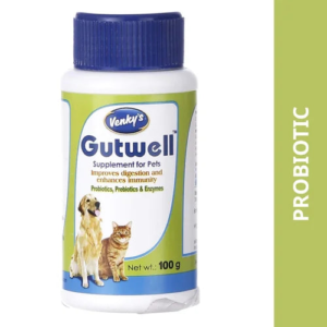 Venkys Gutwell Pre & Probiotics Gut Health Powder for Dogs and Cats - 100g