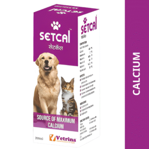 Vetrina Setcal Suspension Calcium Supplement for Dogs and Cats (200ml) - 200ml