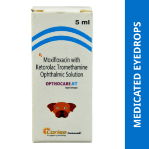 Corise Opthocare KT (Moxifloxacin Ketorolac) Eye Drops for Dogs & Cats (5ml) - 5mL