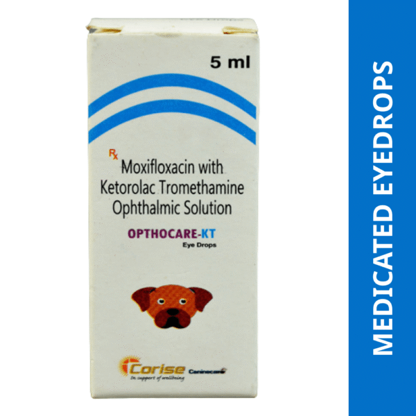 Corise Opthocare KT (Moxifloxacin Ketorolac) Eye Drops for Dogs & Cats (5ml) - 5mL