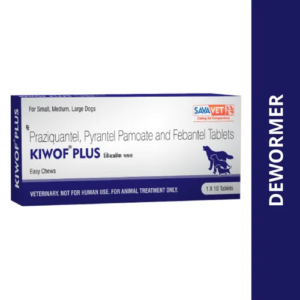 Savavet Kiwof Plus Dog Deworming Tablet - 1 Strip (10 tablets)