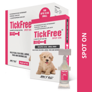 Skyec Tick Free (Fipronil) Tick and Flea Control Spot On for Dogs - 10 -20kg