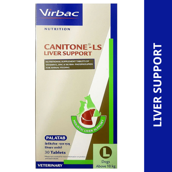 Virbac Canitone LS Liver Support Tablets for Dogs (Pack of 30 tablets) - 30 tablets