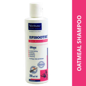 Virbac Episoothe Oatmeal Shampoo for Dogs & Cats (200ml) - 200mL