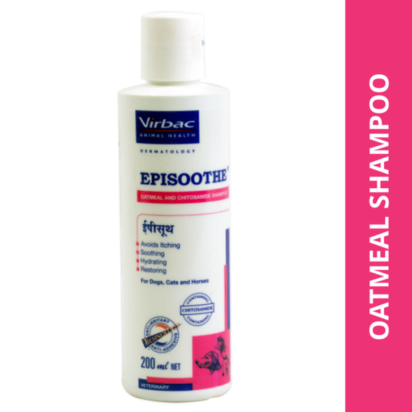 Virbac Episoothe Oatmeal Shampoo for Dogs & Cats (200ml) - 200mL