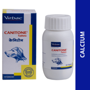Virbac Canitone Tablets Calcium Supplement for Dogs and Cats (Pack of 30 tablets) - 30 tablets