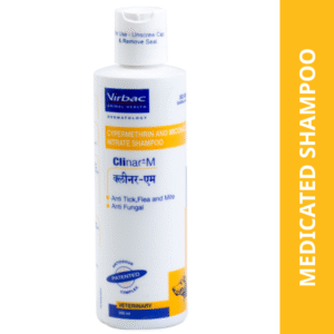 Virbac Clinar M Anti Tick & Flea Shampoo for Dogs (200ml) - 200mL
