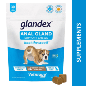 Vetnique Glandex Anal Gland Supplement for Dogs (30 Soft Chews) - pack of 30 Chews
