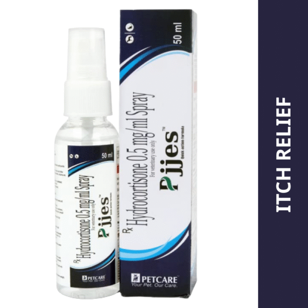 Petcare Pjjes (Hydrocortisone) Spray for Dogs & Cats (50ml) - 50mL