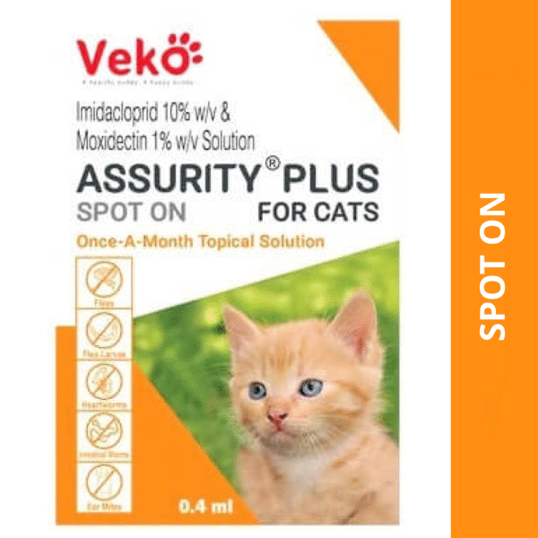 Veko Assurity Plus Tick & Flea Spot On for Dogs - Upto 4 kg