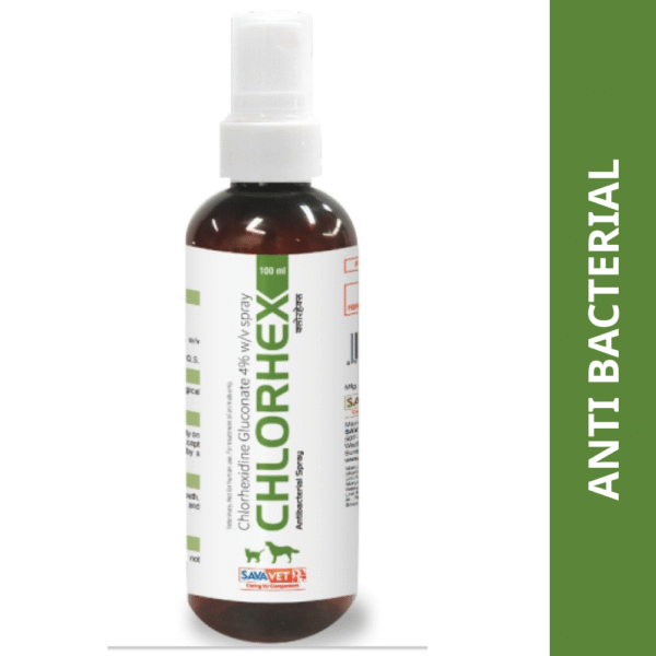 Savavet Chlorhex (Chlorhexidine) Spray for Dogs & Cats (100ml) - 100mL