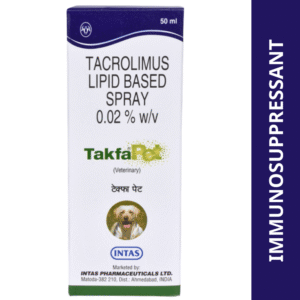 Intas Takfa Pet Spray (Tacrolimus) for Dogs (50ml) - 50mL